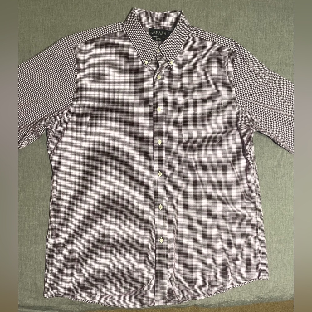 Ralph Lauren button up plaid Dress Shirt